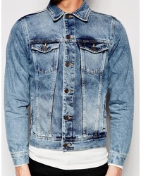 Veste en jean bleue Pull&Bear