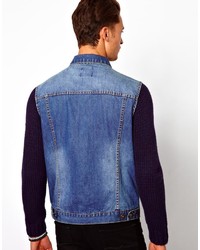 Veste en jean bleue Asos