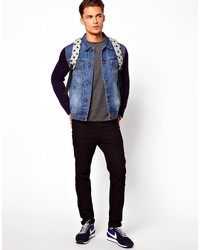 Veste en jean bleue Asos