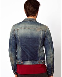 Veste en jean bleue Nudie Jeans