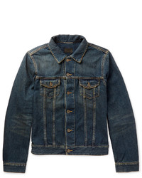 Veste en jean bleue