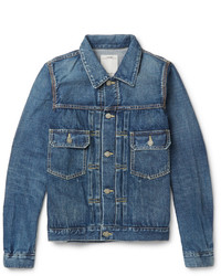 Veste en jean bleue