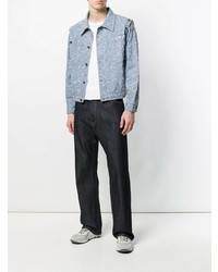 Veste en jean brodée bleu clair Telfar