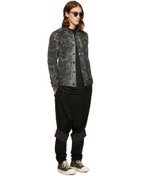 Veste en jean camouflage noire 11 By Boris Bidjan Saberi