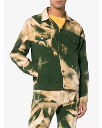 Veste en jean camouflage olive 424