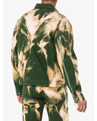 Veste en jean camouflage olive 424