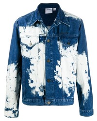 Veste en jean délavée à l'acide bleu marine Calvin Klein Jeans Est. 1978