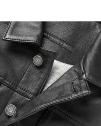 Veste en jean en cuir noire Marc by Marc Jacobs