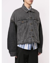 Veste en jean gris foncé Facetasm