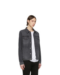 Veste en jean gris foncé Frame