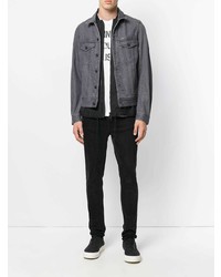 Veste en jean gris foncé Diesel