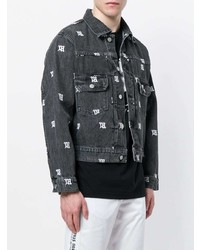 Veste en jean gris foncé Misbhv