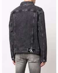 Veste en jean gris foncé Calvin Klein Jeans