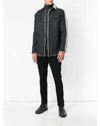 Veste en jean gris foncé Di Liborio