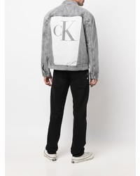 Veste en jean grise Calvin Klein Jeans