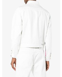 Veste en jean imprimée blanche Calvin Klein 205W39nyc