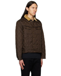 Veste en jean marron foncé Noah