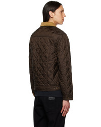 Veste en jean marron foncé Noah