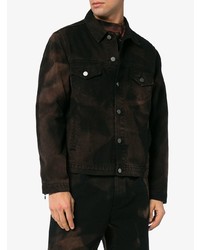Veste en jean marron foncé 424