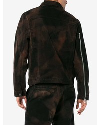 Veste en jean marron foncé 424