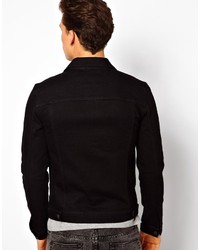 Veste en jean noire Asos