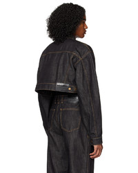 Veste en jean noire Moschino