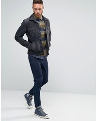 Veste en jean noire Wrangler