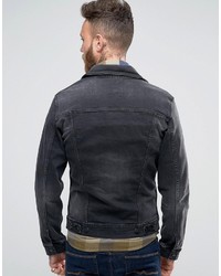 Veste en jean noire Wrangler