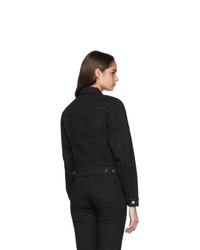 Veste en jean noire Helmut Lang