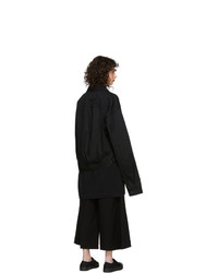 Veste en jean noire Regulation Yohji Yamamoto