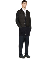 Veste en jean noire Lanvin