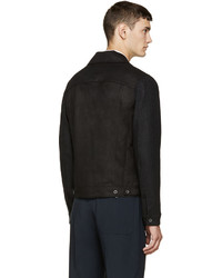 Veste en jean noire Lanvin