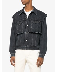 Veste en jean noire John Lawrence Sullivan