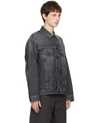 Veste en jean noire Acne Studios