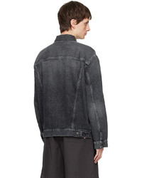 Veste en jean noire Acne Studios