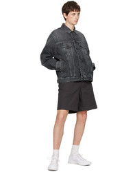 Veste en jean noire Acne Studios