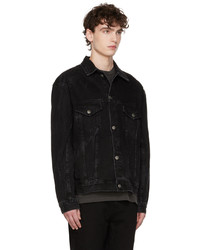 Veste en jean noire Ksubi