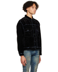 Veste en jean noire John Elliott