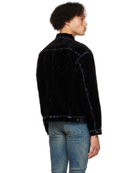 Veste en jean noire John Elliott