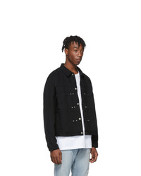 Veste en jean noire John Elliott