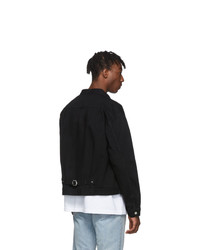 Veste en jean noire John Elliott