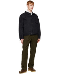 Veste en jean noire Engineered Garments