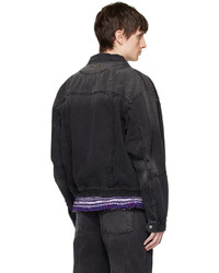 Veste en jean noire Andersson Bell