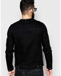 Veste en jean noire Asos