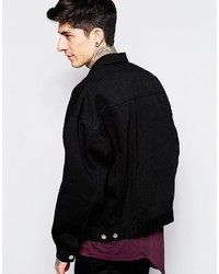 Veste en jean noire Asos