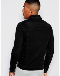 Veste en jean noire Asos