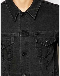 Veste en jean noire Asos