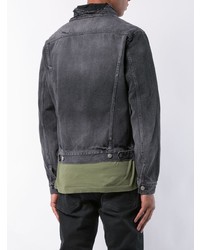 Veste en jean noire John Elliott