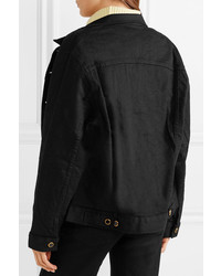 Veste en jean noire Khaite