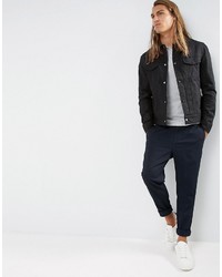 Veste en jean noire KIOMI